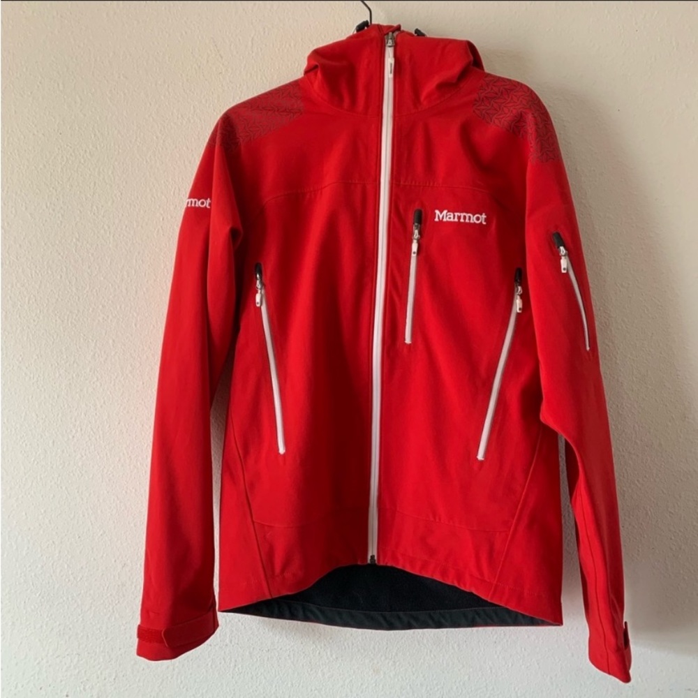 Marmot Red Softshell Utility Jacket